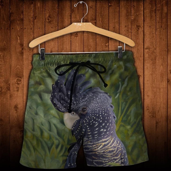 Black Cockatoo - Gift For Animal Lovers - Beach Shorts