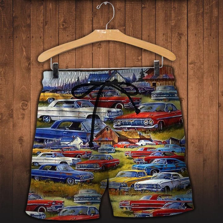 90s Amazing Classic Cars - Beach Shorts
