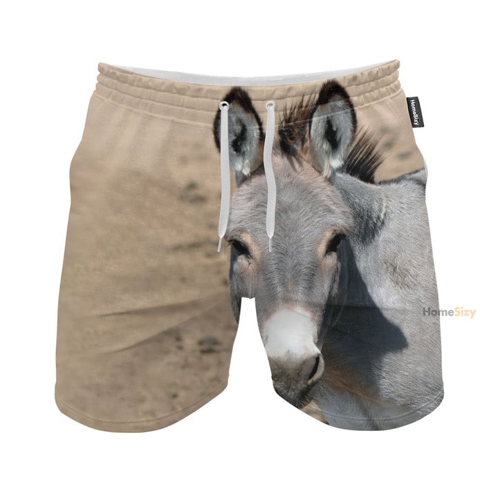 Lovely Donkey Funny Style - Beach Shorts