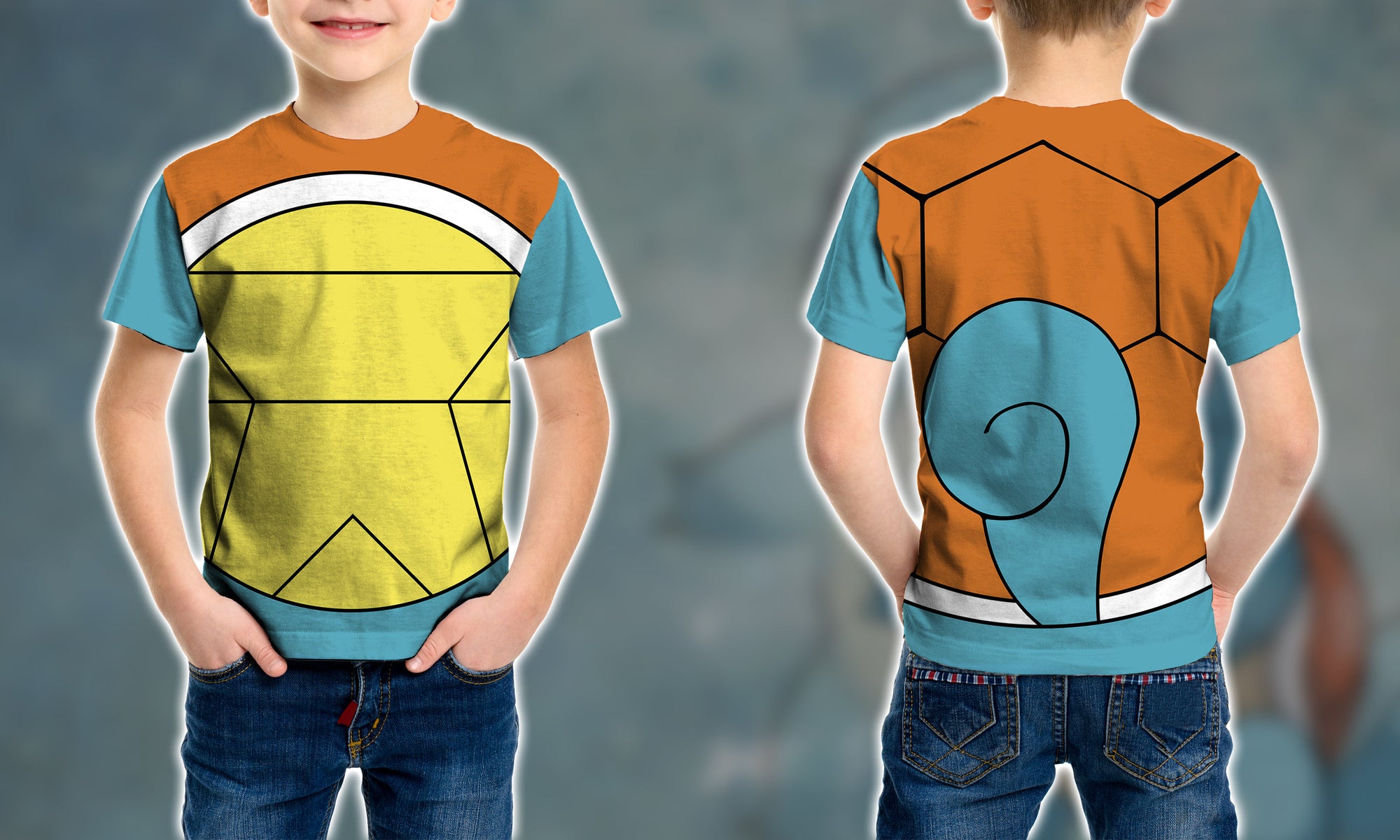 Pokemon Squirtle Costume Cosplay - Kid T-shirt