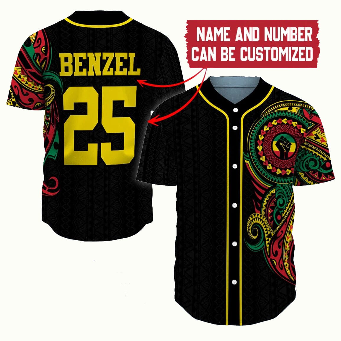 African Soul, Juneteenth V2 - Personalized Baseball Tee Jersey