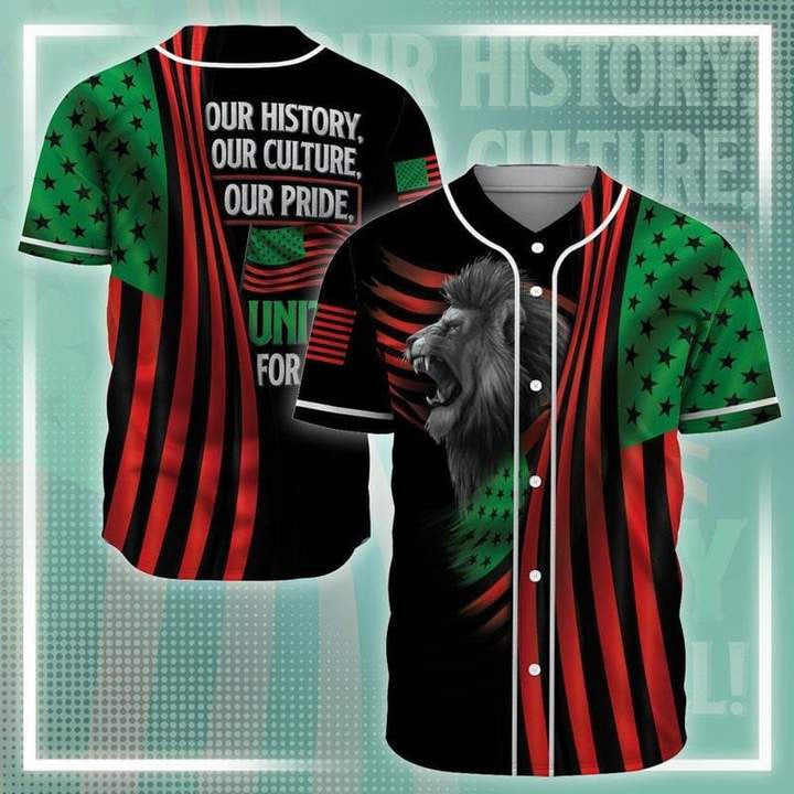 Juneteenth Day Lion Culture Pride - Baseball Tee Jersey