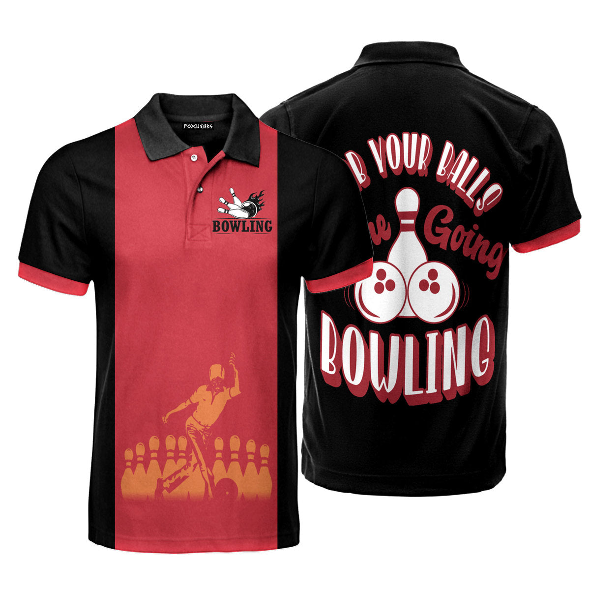 We Going Bowling Funny Player Polo Shirt For Men
