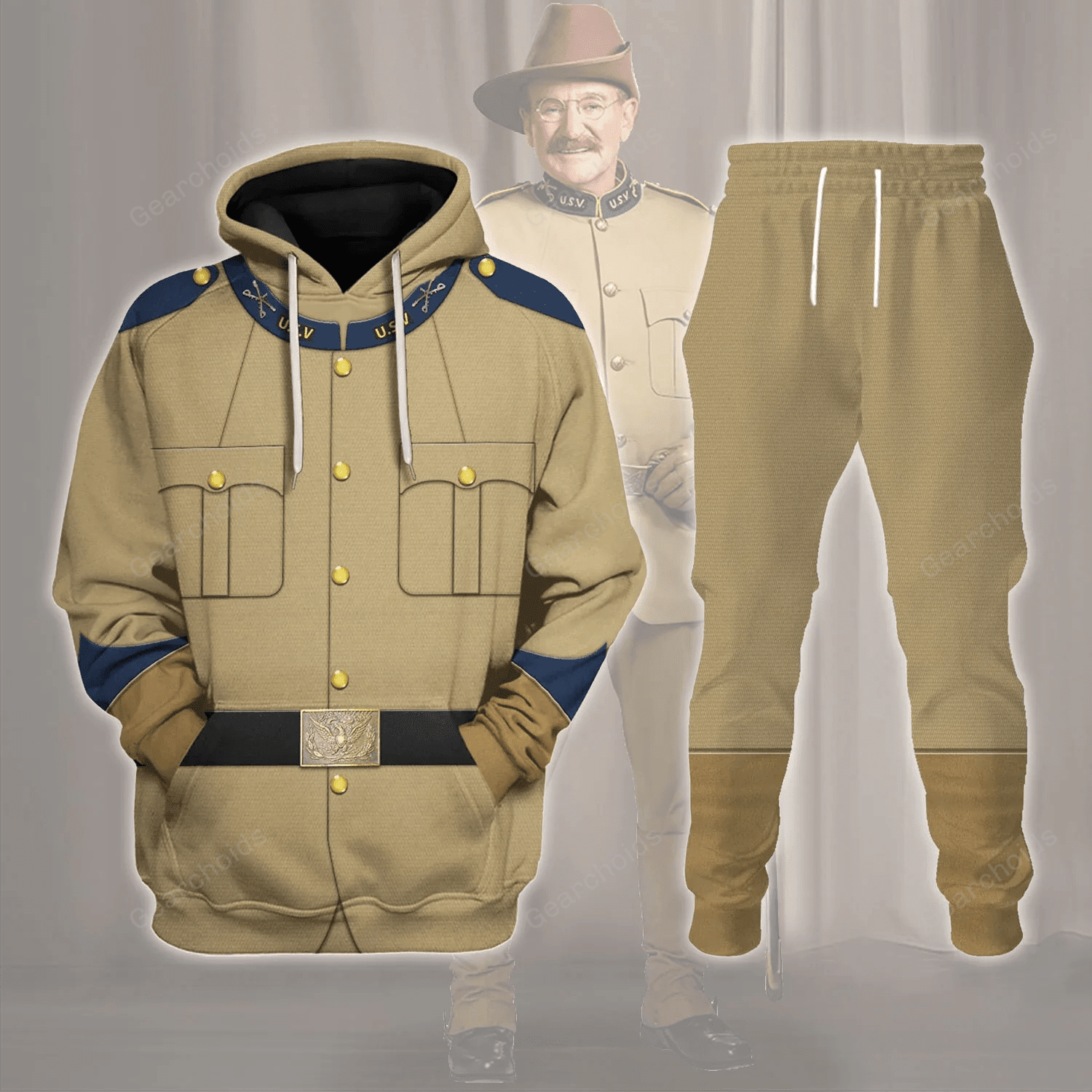 Theodore Roosevelt Costume Hoodie Sweatshirt Sweatpants