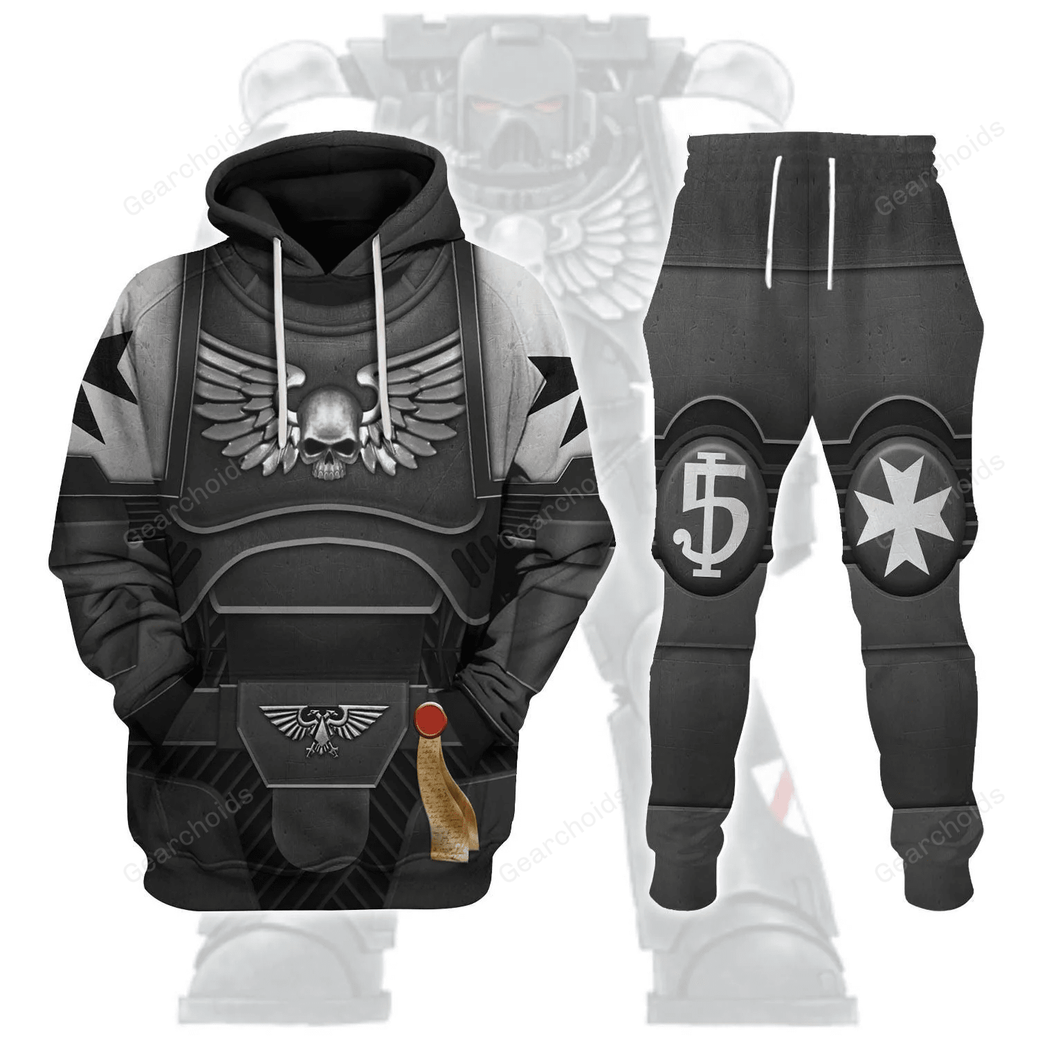 Warhammer Space Marines Black Templars - Fandom Hoodie Sweatshirt Sweatpants