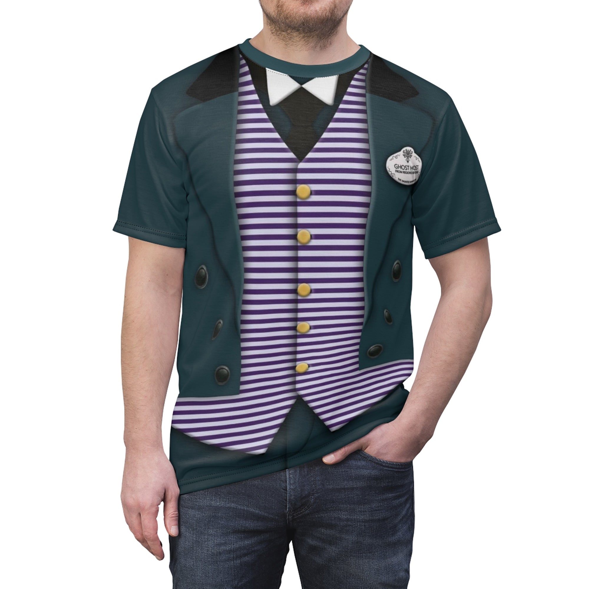 Butler Haunted Mansion Costume Cosplay - T-Shirt
