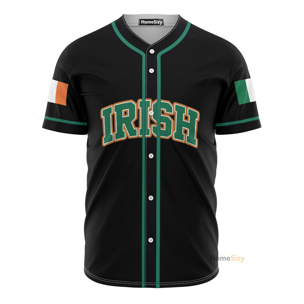 Irish Celtic Black Green - Baseball Jersey