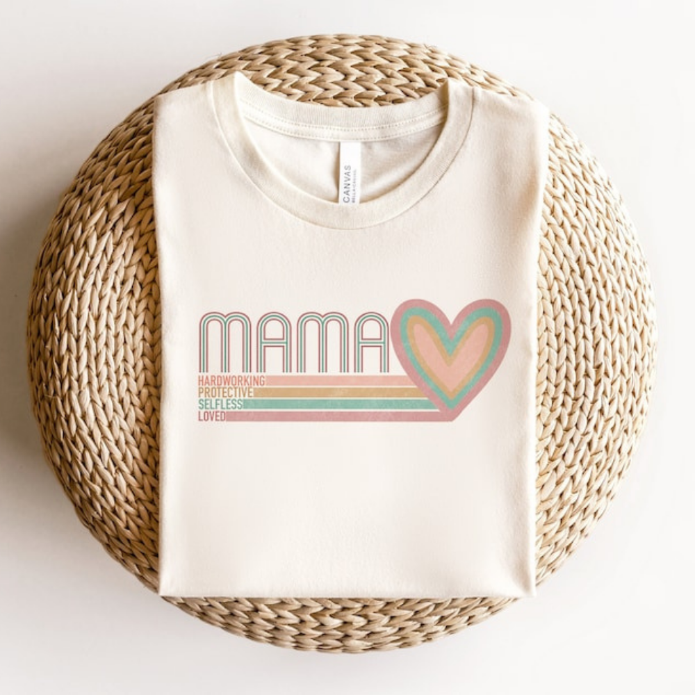 Mama A Hardworking, Protective Selflove And Loved Heart - Gift For Mom - Unisex Shirt