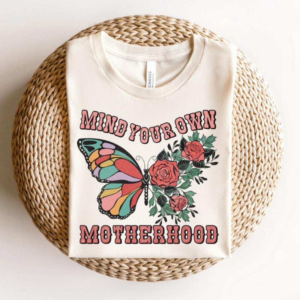Butterfly And Roses Floral Motherhood - Gift For Mom - Unisex Shirt