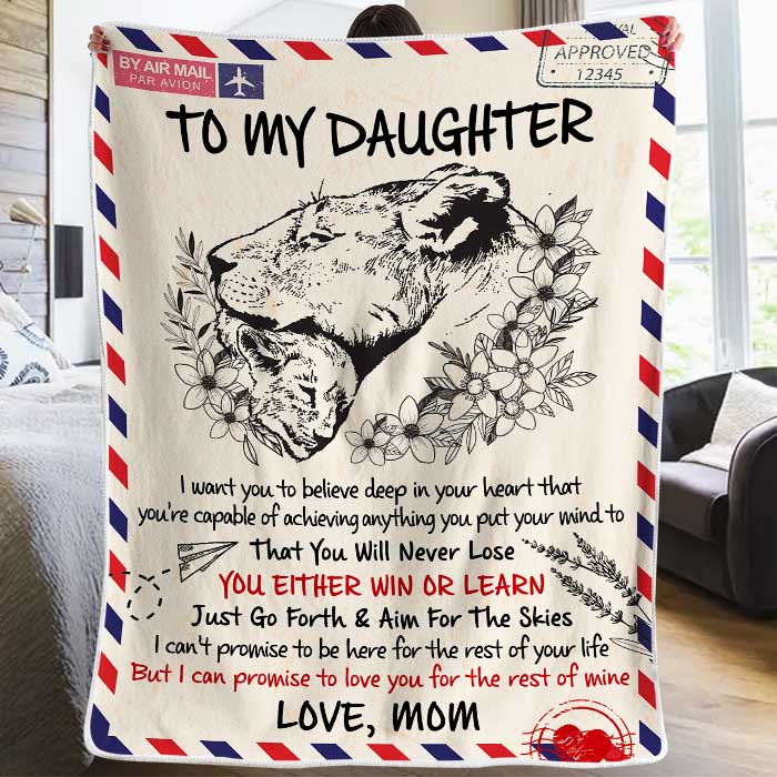 I Promise To Love You For The Rest Of My Life - Gift For Daughter From Mom - Personalized Blanket
