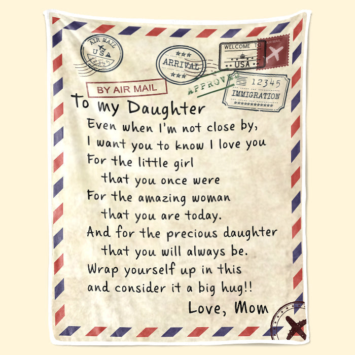 For My Little Girl That You Once Were - Christmas Gift For Daughter From Mom - Blanket