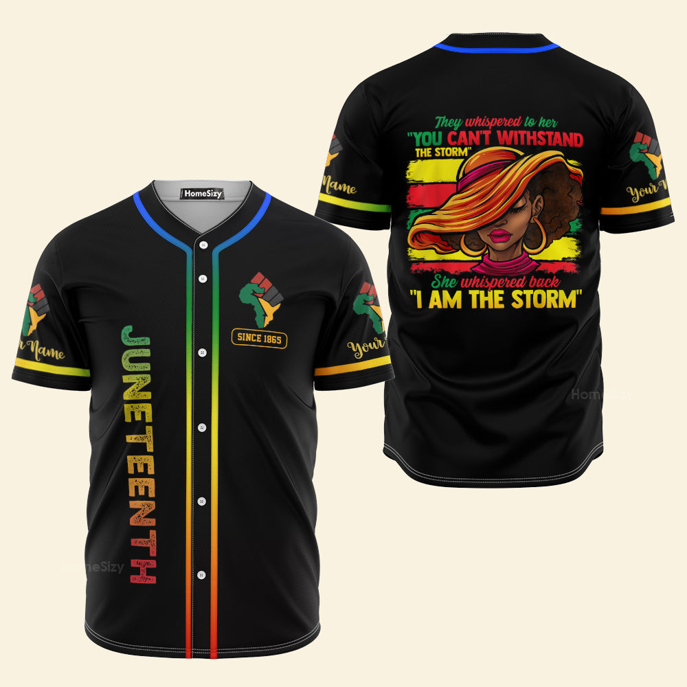 BlackGirlMagicHistoryMonthAfricanHeritageBlackHistoryJuneteenth CustomNameBaseballJersey