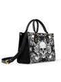 BlackRoseDarkSkullGothicArt PersonalizedLeatherHandbag Giftforher_2