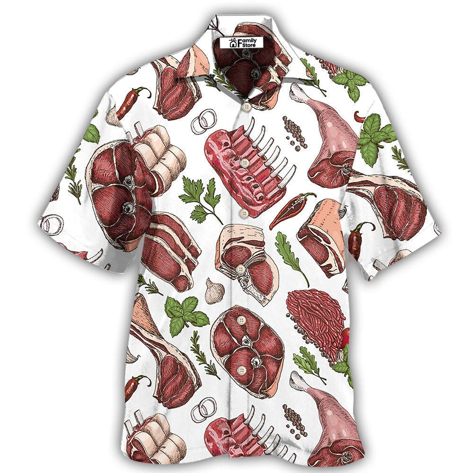 FoodMeatDeliciousMeal HawaiianShirt OwlOhh_4048_1
