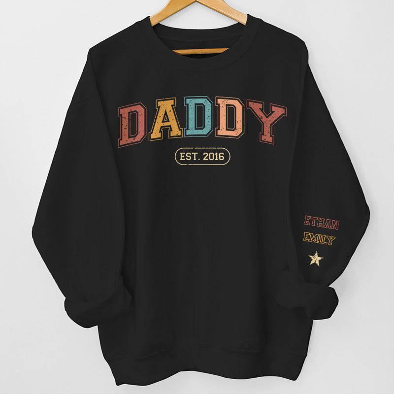 Dad You Were Always My Hero - Gift For Dad, Grandpa - Personalized Sleeve Sweatshirt