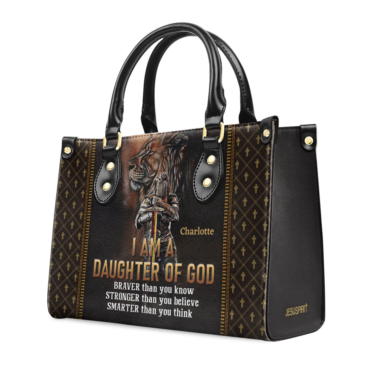Lion_Leather_Handbag_ _I_Am_A_Daughter_Of_God_NHN155_2