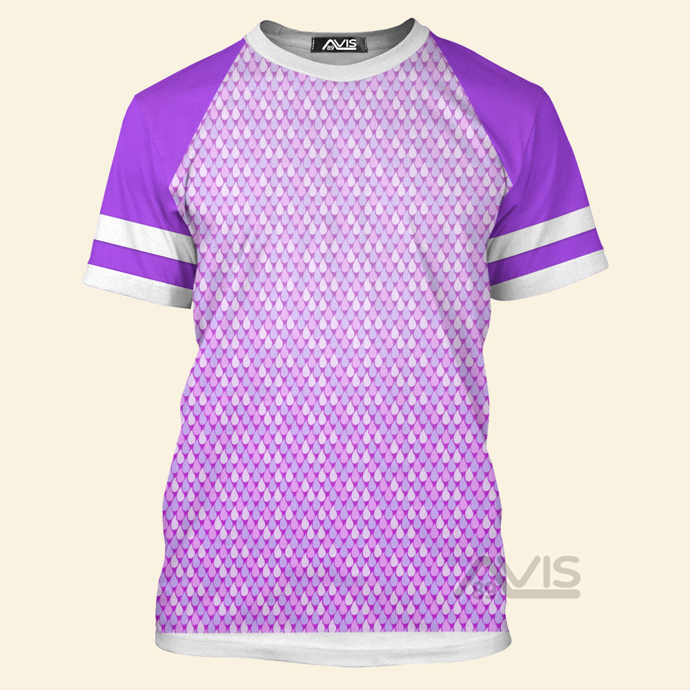 Avis89 Elemental Pixar Movie Purple Wade Ripple Costume - 3D Tshirt