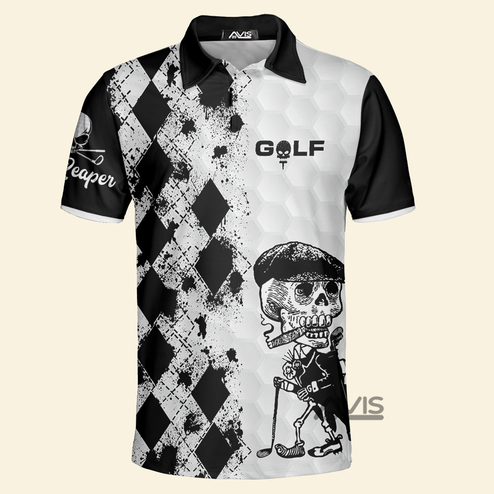 Skull Golf Reaper - Polo Shirt
