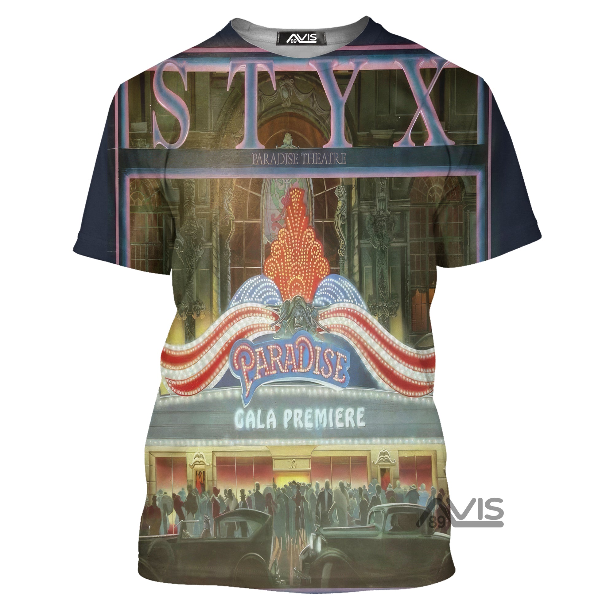 Rock Back Styx Cover Art T-Shirt 3D For Men & Women