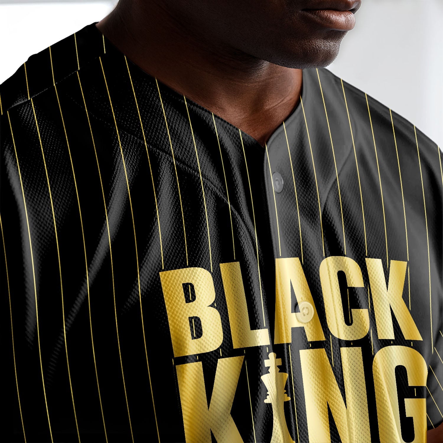 PersonalizedBlackKingBaseballJersey6