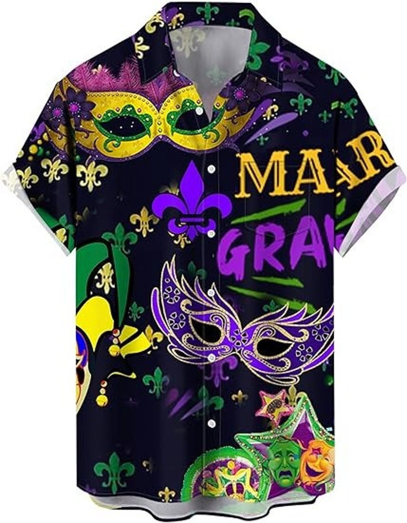 Custom Team Name Mardi Gras Mask Black - Personalized Baseball Tee Jersey