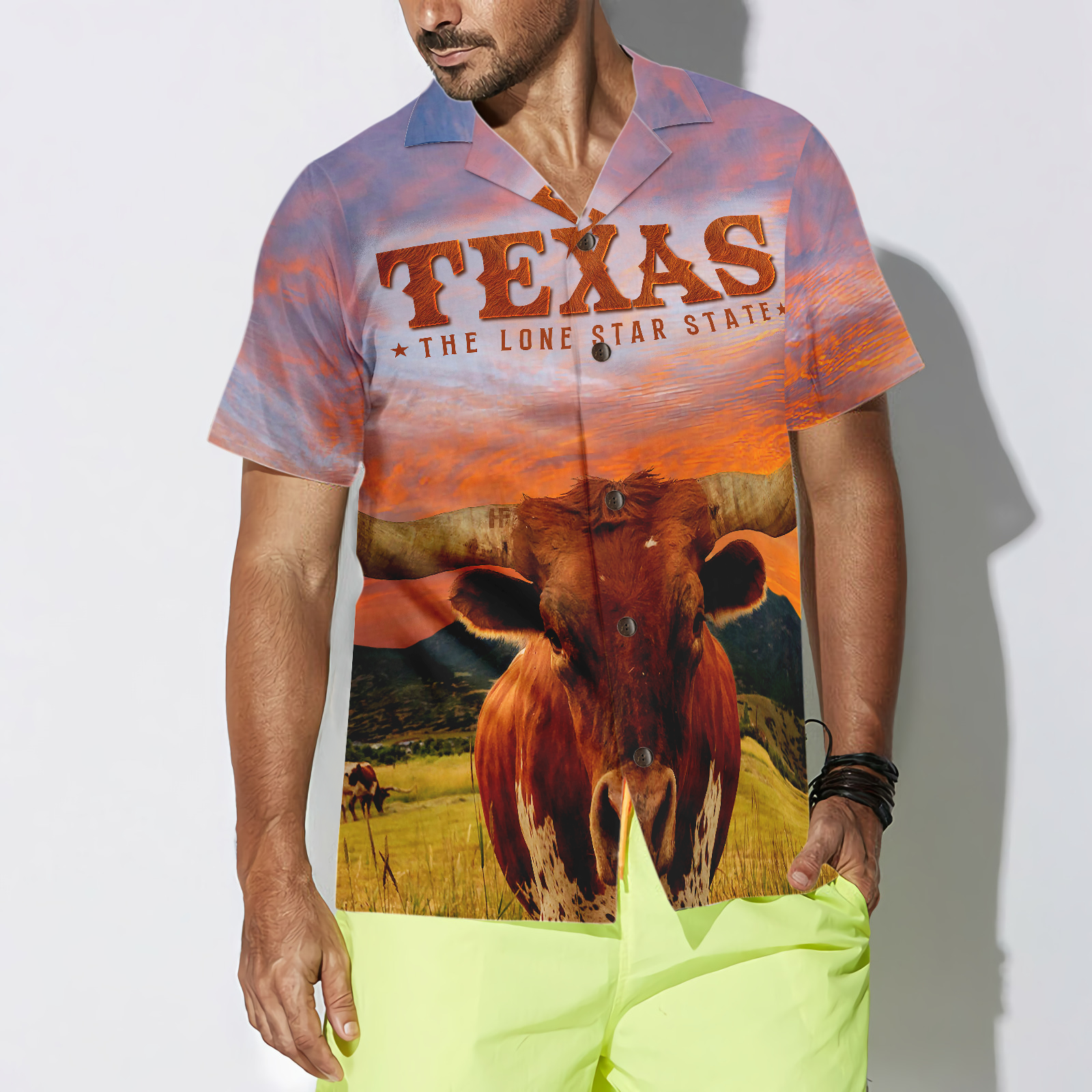 TexasLonghornBullHawaiianShirt_UniqueTexasShirtForTexasLovers_6750_4