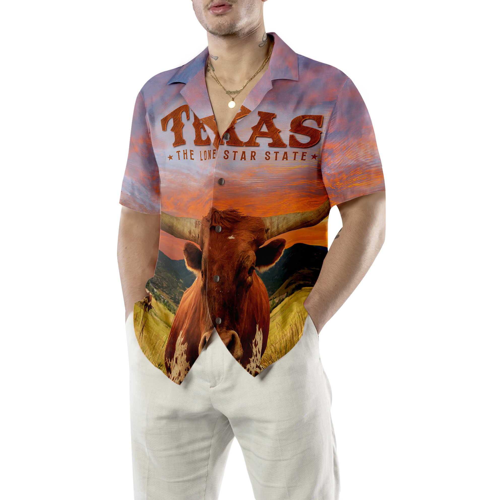 TexasLonghornBullHawaiianShirt_UniqueTexasShirtForTexasLovers_6750_5
