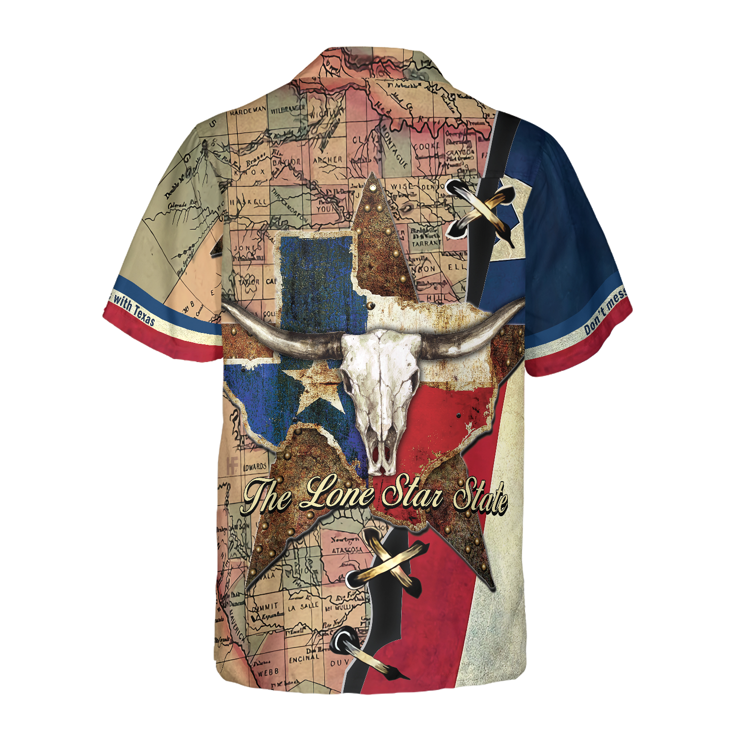 TheLoneStarStateMapPatternTexasLonghornsHawaiianShirt_Don_tMessWith