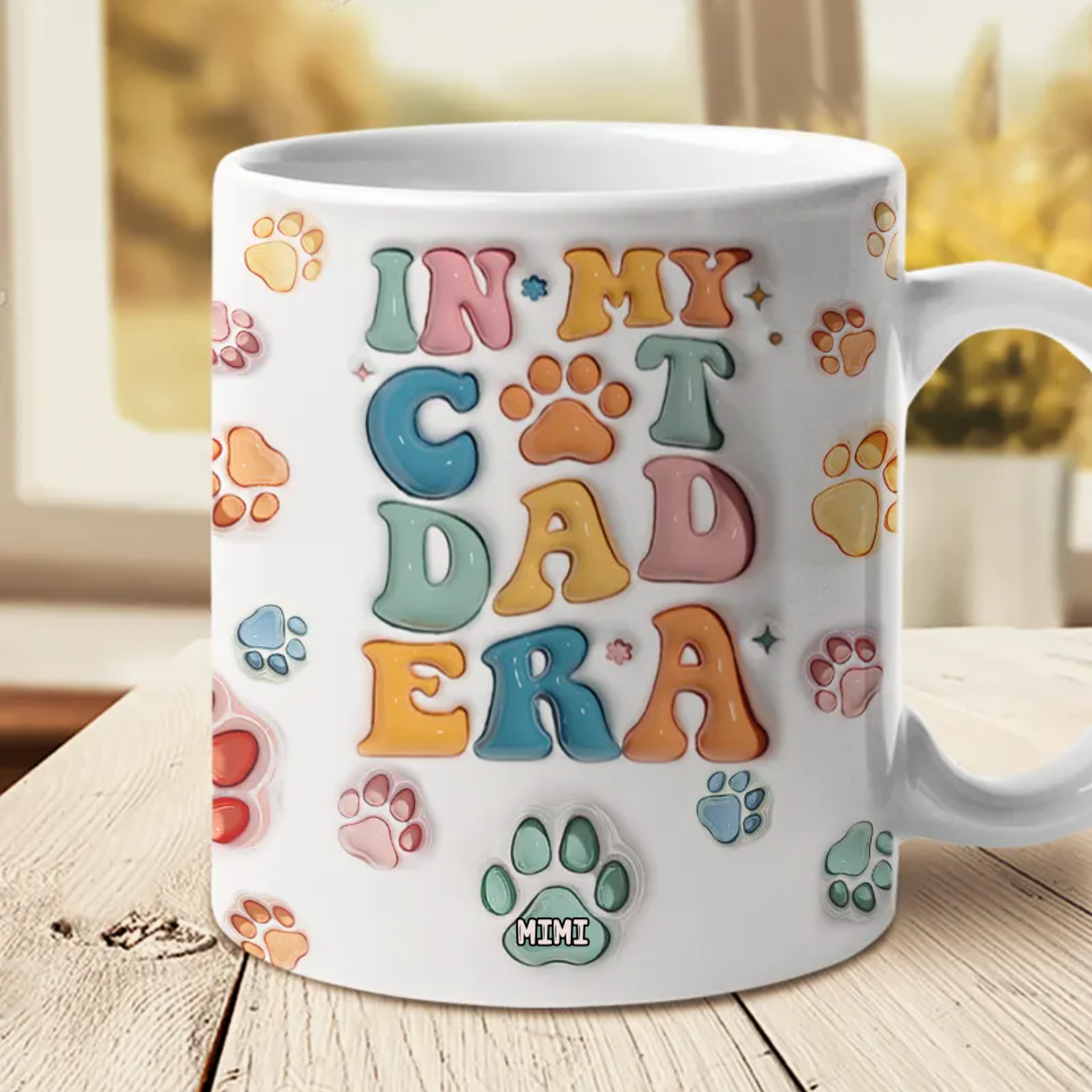 In My Fur Mom Era - Gift For Cat Mom, Dad - Personalized 3D Inflated Effect Printed Mug