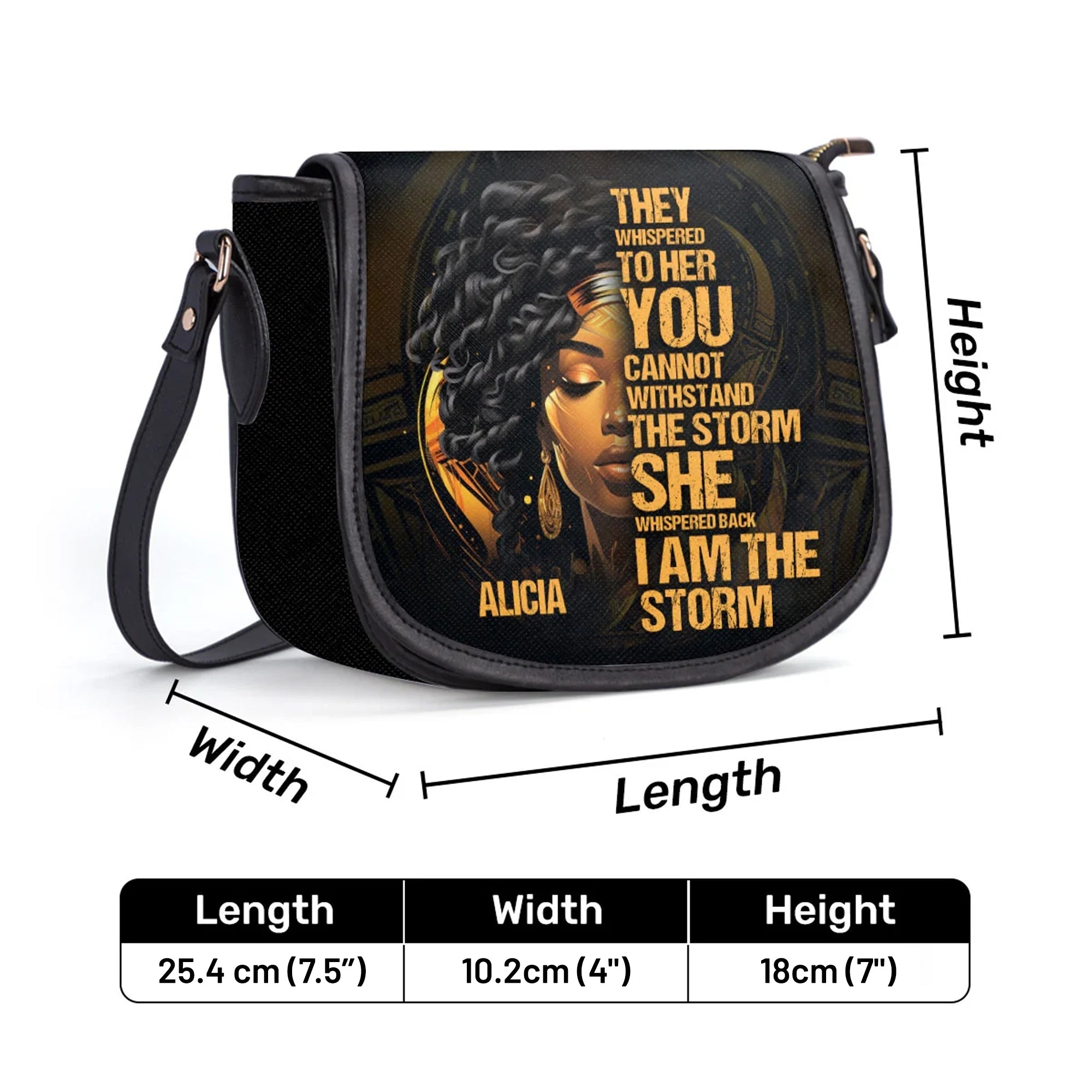crossbody bag sizechart
