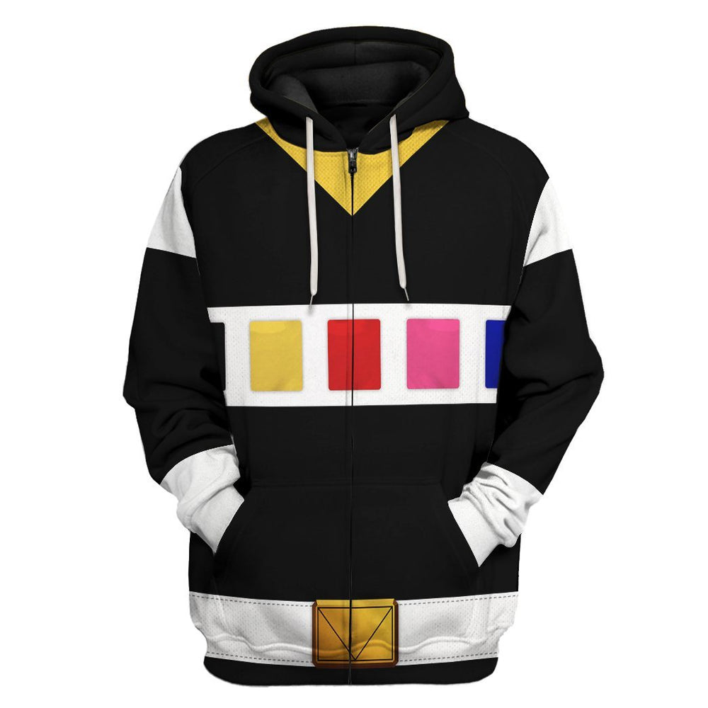 gearhuman 3d power rangers in space black custom tshirt hoodie apparel gv040111 3d apparel zip hoodie s 418040