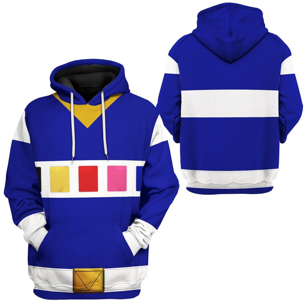 gearhuman 3d power rangers in space blue custom tshirt hoodie apparel gv040114 3d apparel 200029