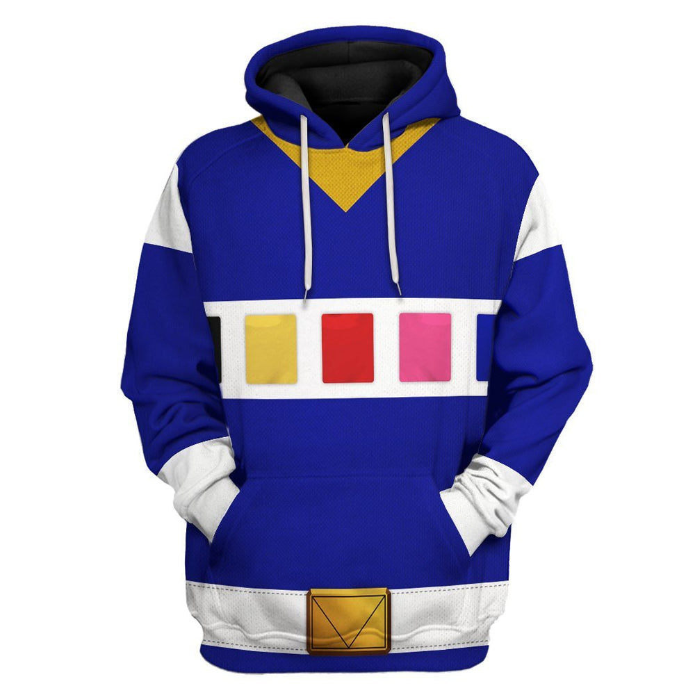gearhuman 3d power rangers in space blue custom tshirt hoodie apparel gv040114 3d apparel hoodie s 320238