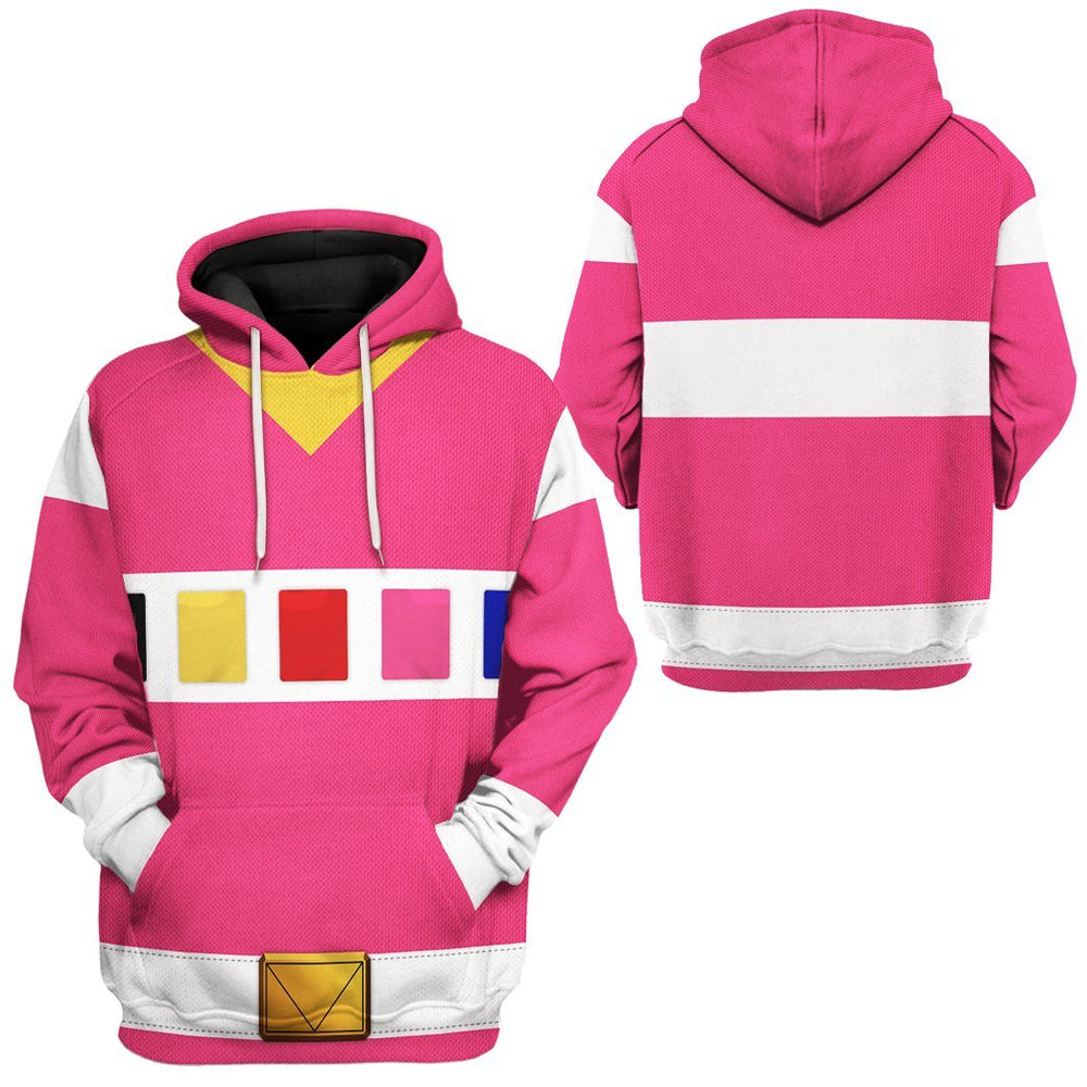 gearhuman 3d power rangers in space pink custom tshirt hoodie apparel gv040112 3d apparel 320609