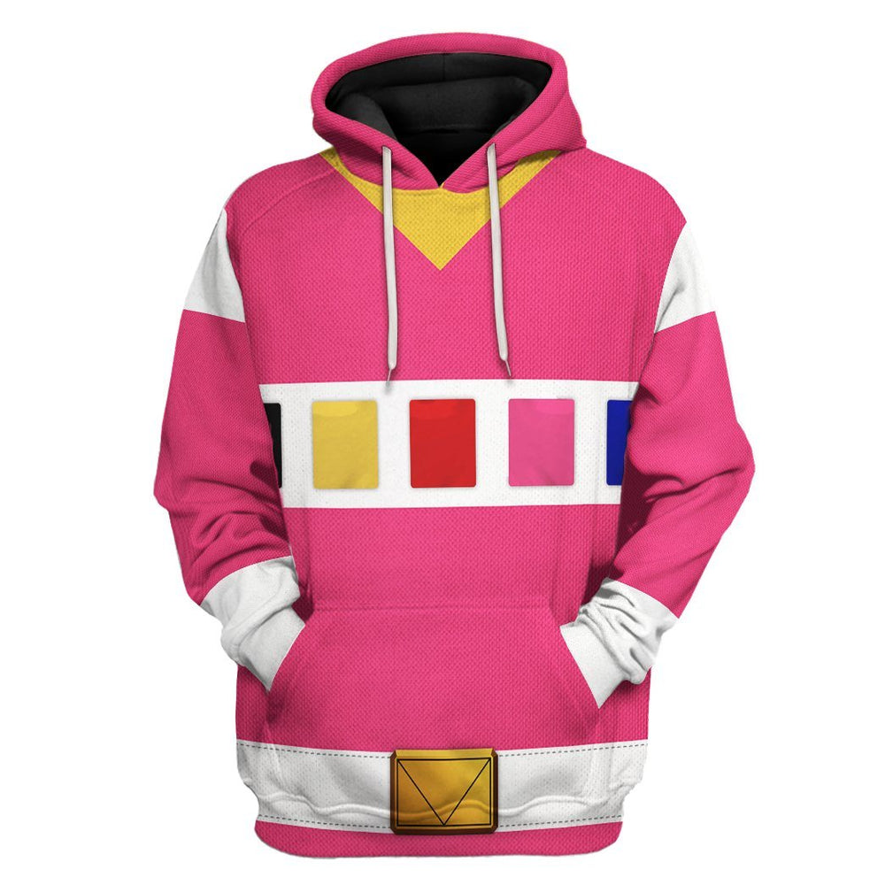 gearhuman 3d power rangers in space pink custom tshirt hoodie apparel gv040112 3d apparel hoodie s 860847