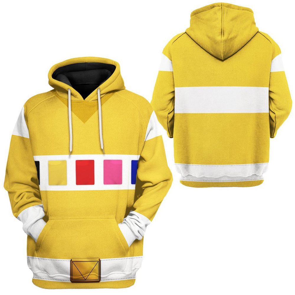 gearhuman 3d power rangers in space yellow custom tshirt hoodie apparel gv040113 3d apparel 624940