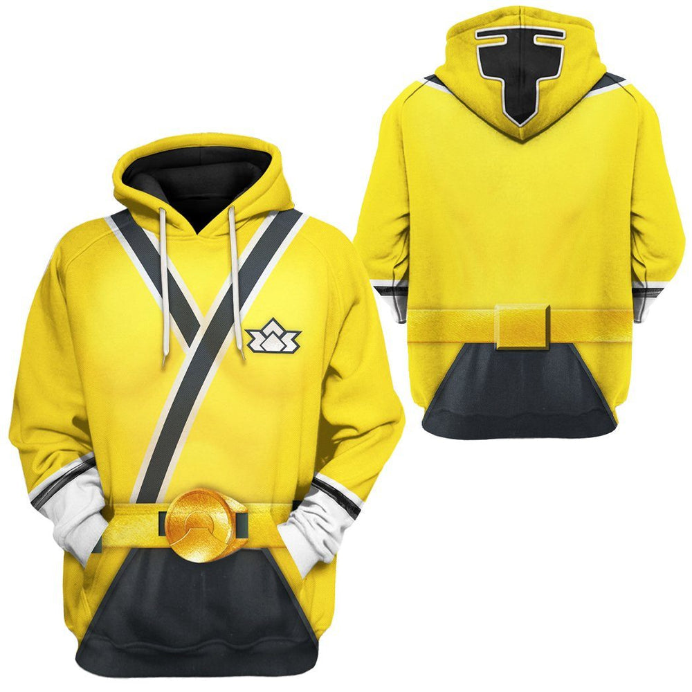 gearhuman 3d power rangers samurai yellow custom tshirt hoodie apparel gv08019 3d apparel 956268