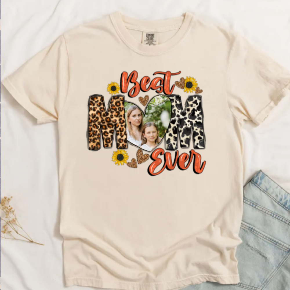 Custom Photo Mom's Heart- Gift For Mom - Personalized Unisex Shirt