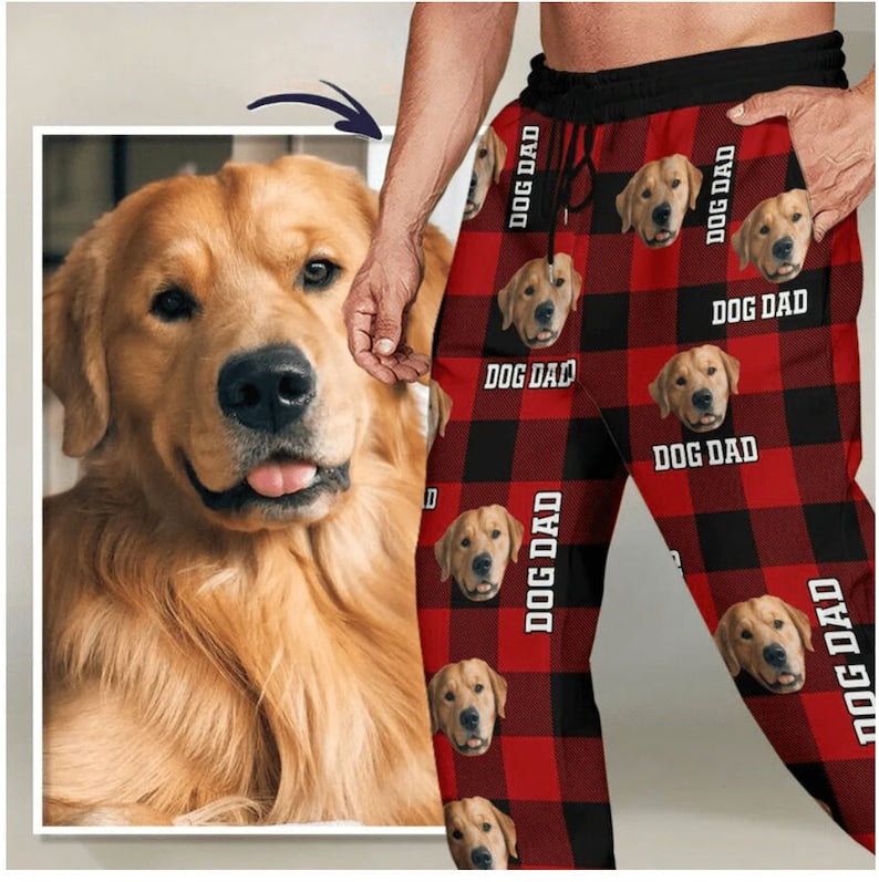 Custom Photo Cute Dog Cute Faces - Gift For Pet Lovers - Personalized Sweatpants