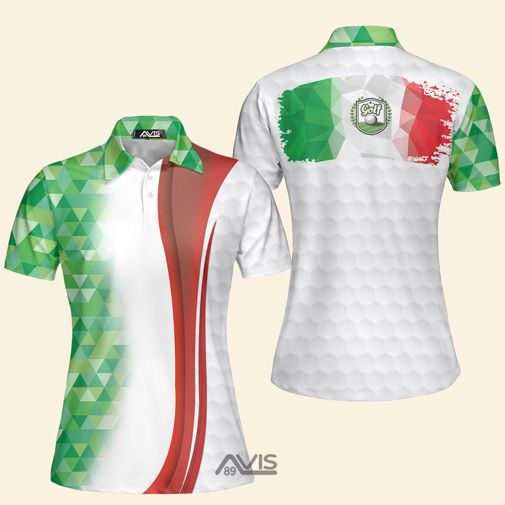 Italy Flag Golfer - Women Polo Shirt