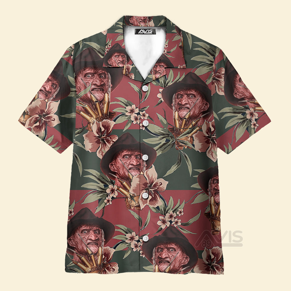Avis89 Halloween Freddy Krueger Tropical Style - Hawaiian Shirt