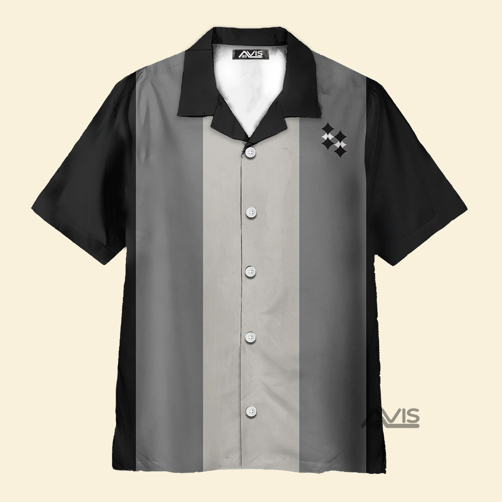Soprano Black Gray - Hawaiian Shirt