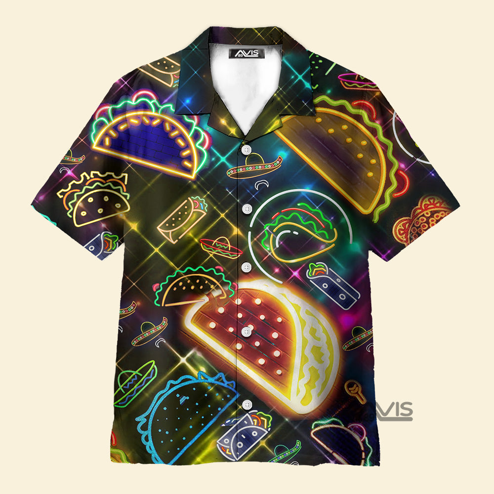 Avis 89 Food On Tuesday God Created Tacos Stunning - Gift For Food Lovers - Hawaiian Shirt