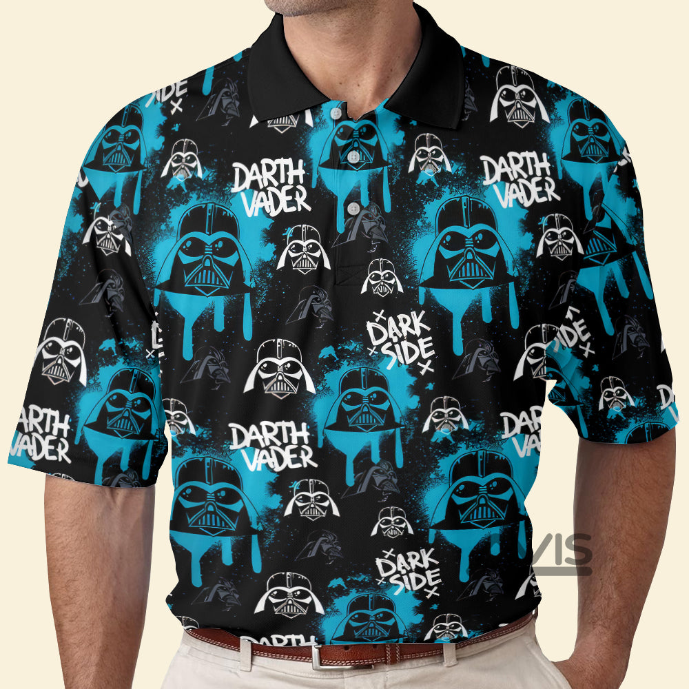 Avis89 Star Wars Darth Vader Pattern Blue - Men Polo Shirt