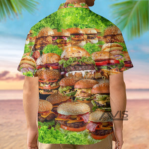 Food Good Mood Delicious Hamburger - Hawaiian Shirt