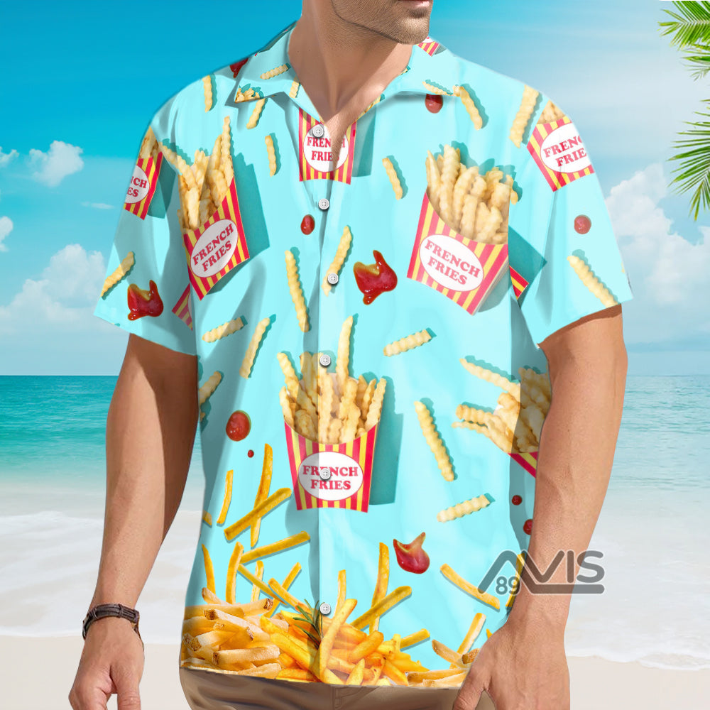 Food French Fries Basic - Gift For Food Lovers - Hawaiian Shirt