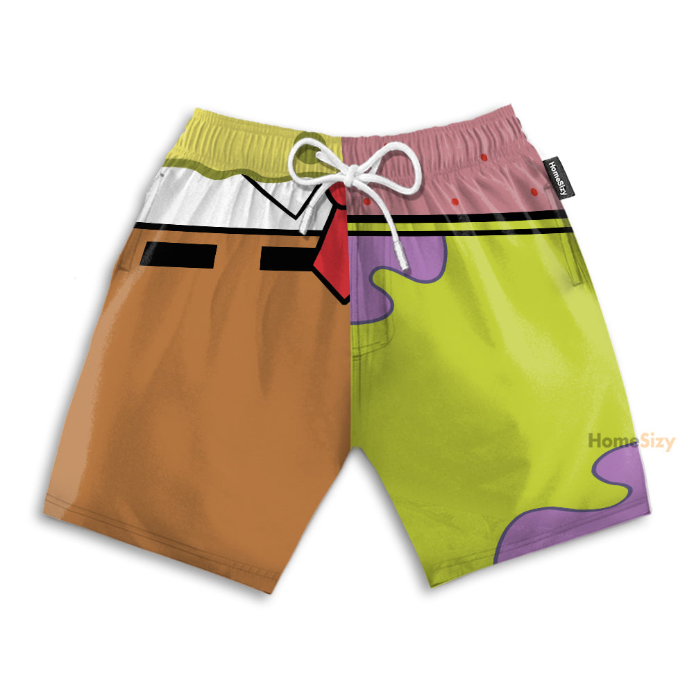 Couple SpongeBob and Patrick Star Cosplay Costume - Beach Shorts