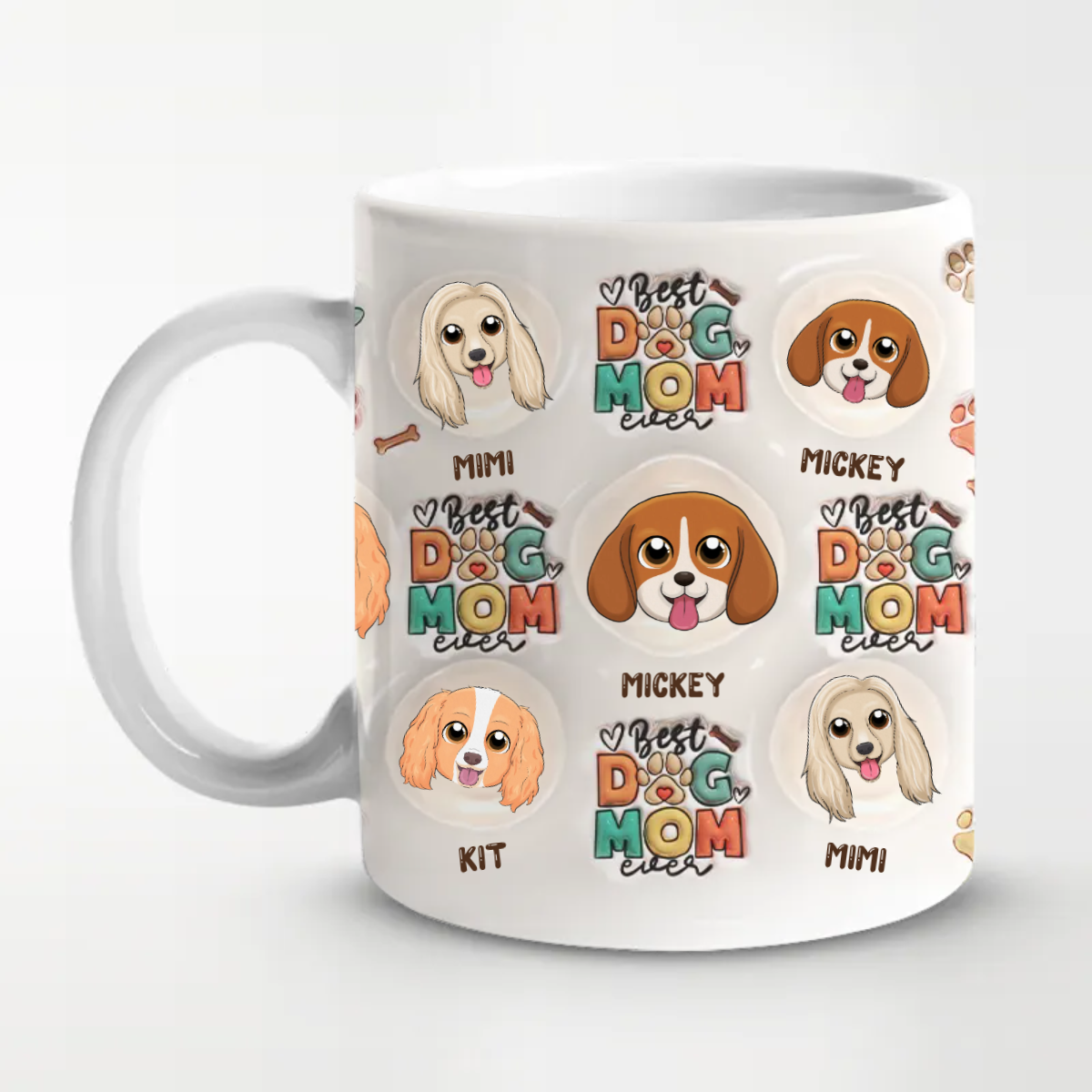 We're Awesome - Gift For Dog Mom, Dad - Personalized  3D Inflated Effect Printed Mug