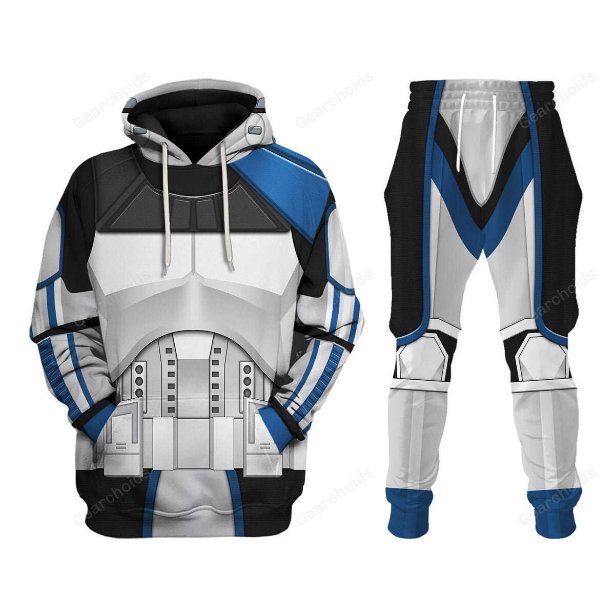Star Wars Captain Rex Costume Hoodie Sweatshirt Sweatpants