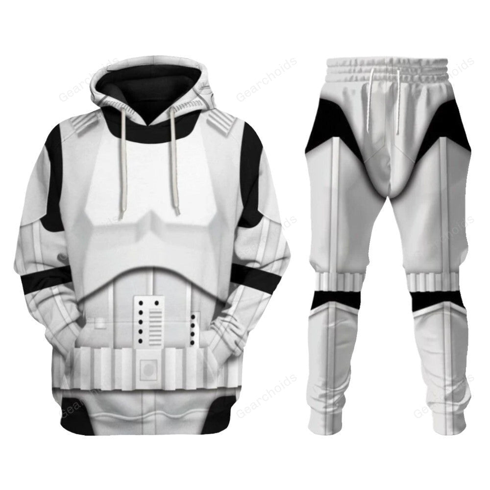 Star Wars Stormtrooper 2 Costume Hoodie Sweatshirt Sweatpants